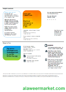 British Gas Energy utility business bill SCR page 3